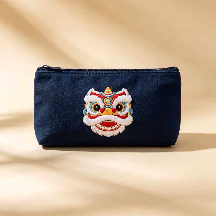 醒狮纹样 · 帆布文具袋